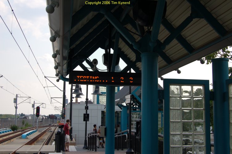 Informative LED sign, 22nd Street