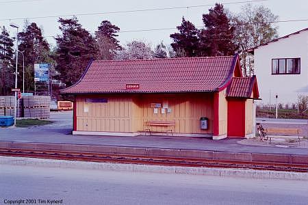 Gåshaga, station building