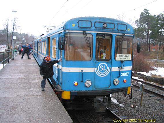 Saltsj&ouml;baden, view of train
