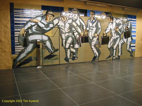 Akalla, artwork near the north exit