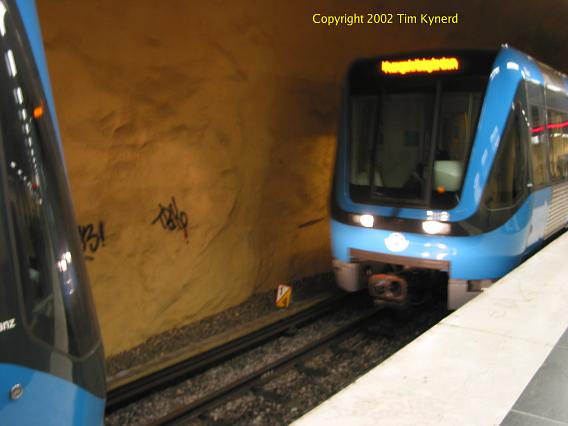 Akalla, trains being coupled