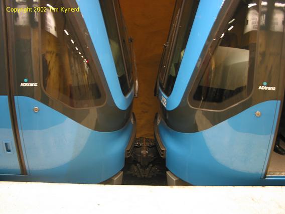 Akalla, two trains coupled