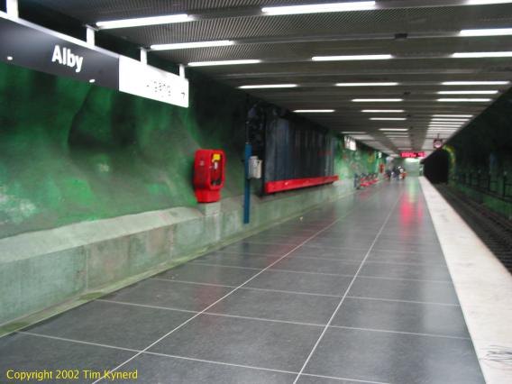 Alby, southbound platform