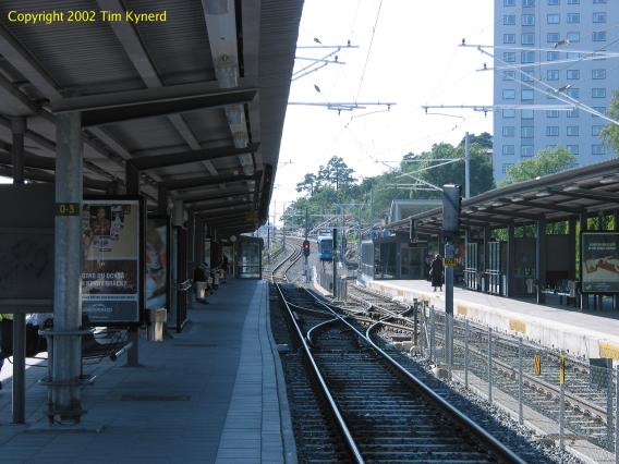 Alvik, car on line 12 approaching