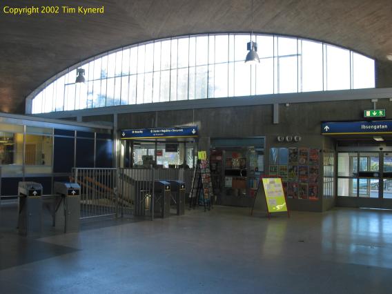 Blackeberg, ticket hall, looking north