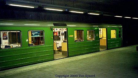 Farsta strand, train of Cx stock