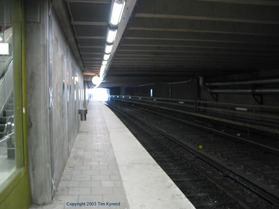 Farsta strand, view along track 2