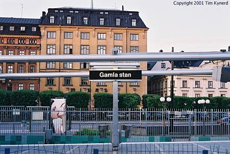 Gamla stan, platform sign