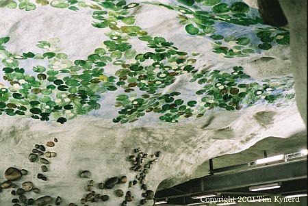 Näckrosen, water lilies on ceiling