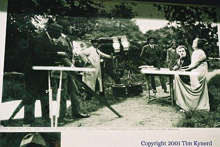 Näckrosen, photo from filming of "Gösta Berlings saga" with Greta Garbo