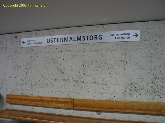 Östermalmstorg, new signage
