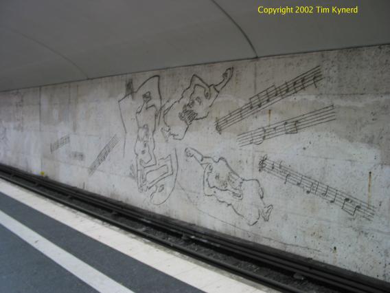 Östermalmstorg, more signs of graffiti removal