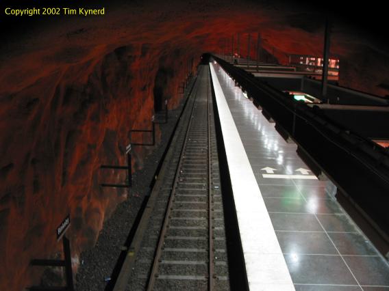 Rinkeby, track 3 seen from walkway