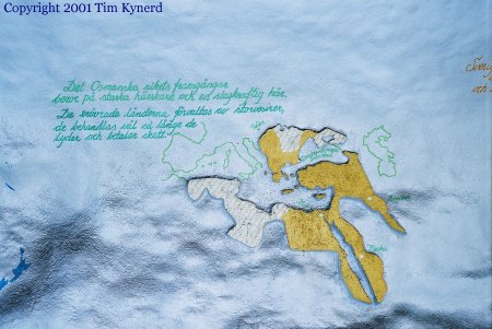 Rissne, southbound track wall, historical facts with map