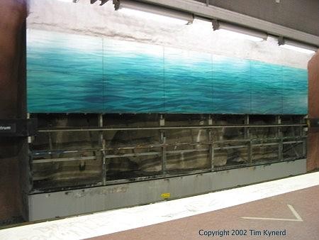 Sundbybergs centrum, partially disassembled artwork