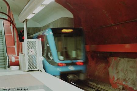 Skarpnäck, southbound train terminating