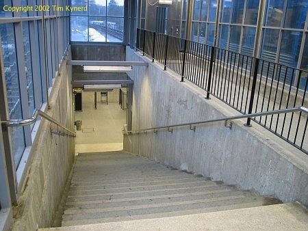 Stureby, stairs down to ticket hall