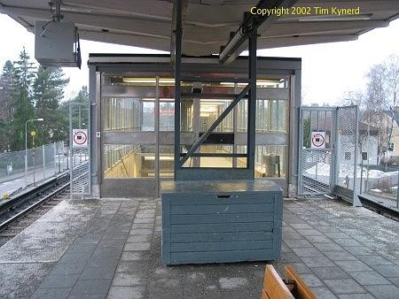Stureby, exit from platform