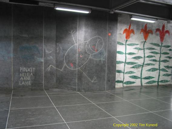 Tensta, artwork in the north passage to the platform