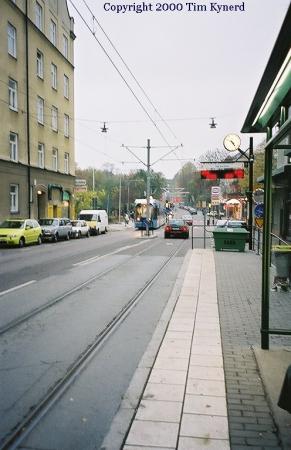 Gröndal, street with approaching car