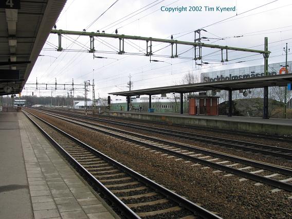 Älvsjö, view from Märsta-Södertälje platform