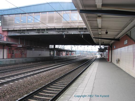 Älvsjö, view of station from platform