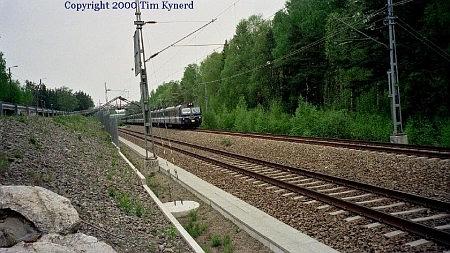 Haninge centrum, northbound train