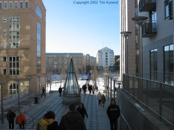 Stockholms södra, long view of the Swedenborgsgatan entrance