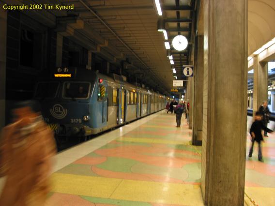 Stockholms södra, southbound train stopped