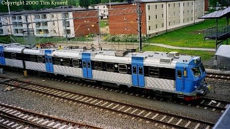 Västerhaninge, stabled train